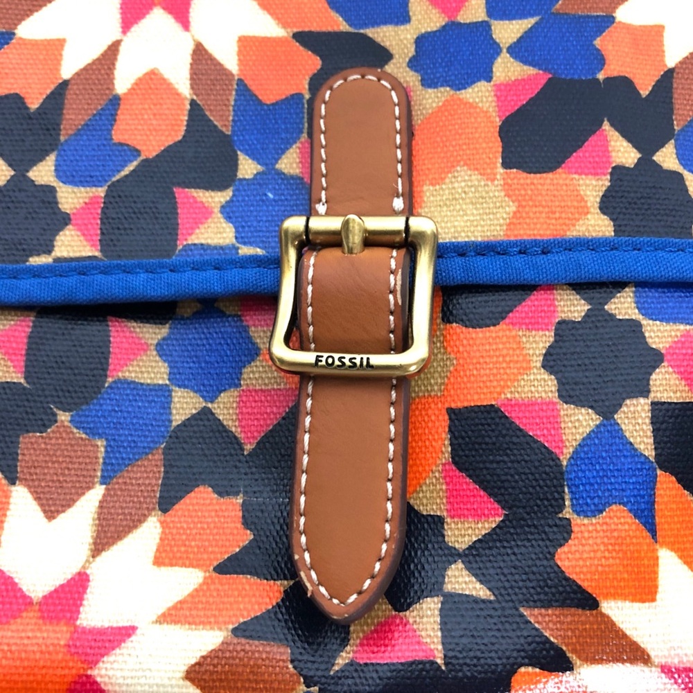 Fossil Geometric Pattern Multi Color Crossbody - image 5